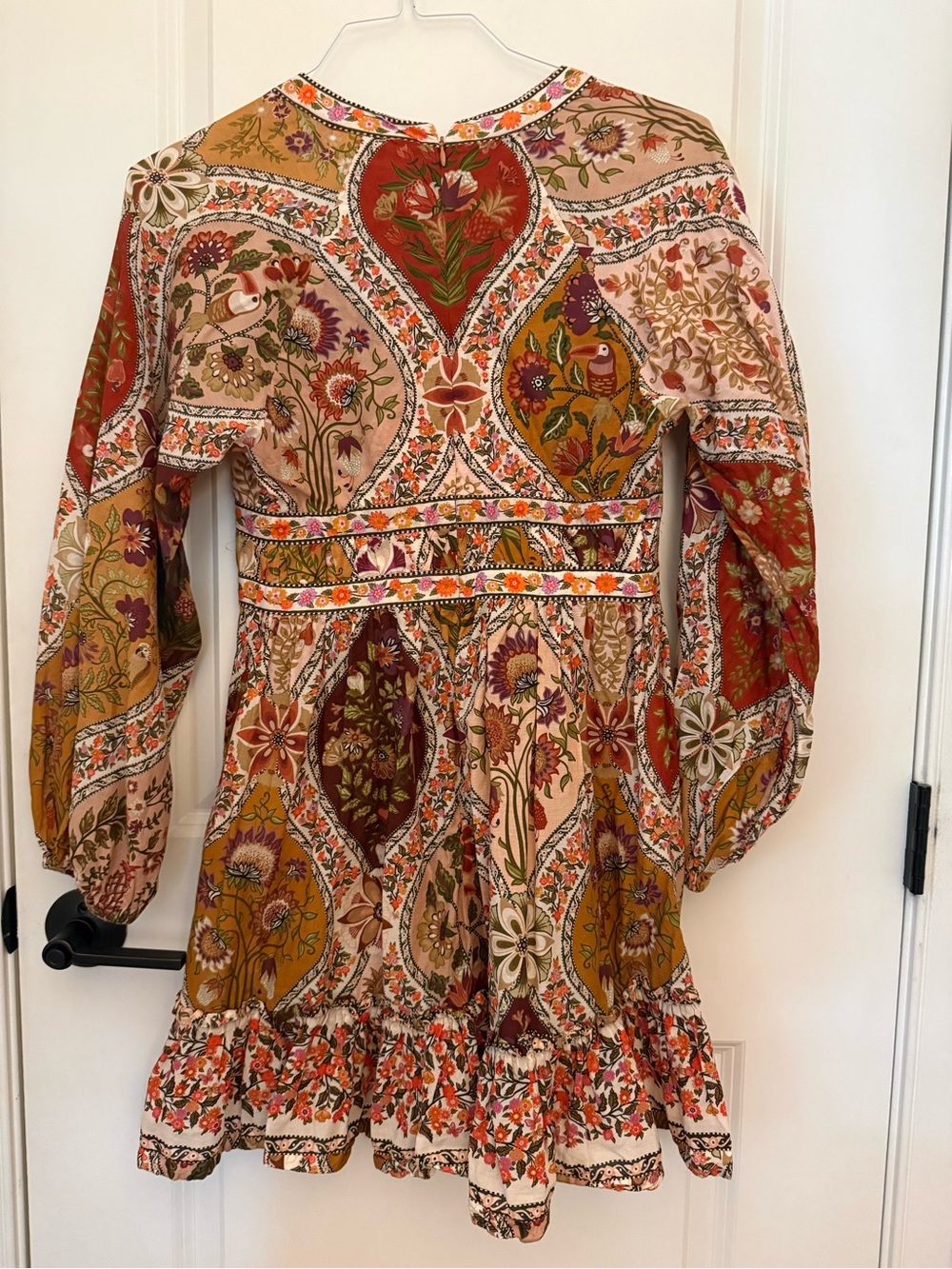 Farm Rio Romantic Nature Mini Dress Floral Tie-Front - Picture 8 of 8